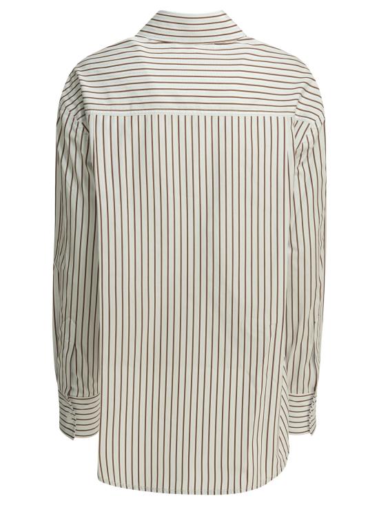 26SS 루루 드 세종 셔츠 MAUDDARK RED LIGHT BLUE White - LOULOU DE SAISON