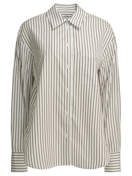 26SS 루루 드 세종 셔츠 MAUDDARK RED LIGHT BLUE White