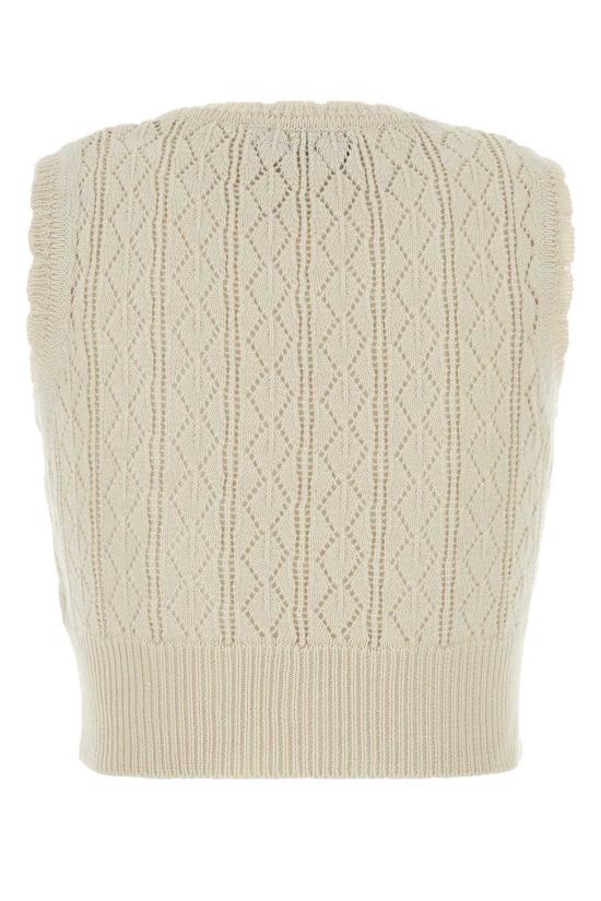  비비안웨스트우드 블라우스 비비안 웨스트우드 아이보리 크로셰 엘라 탑 크림 - VIVIENNE WESTWOOD