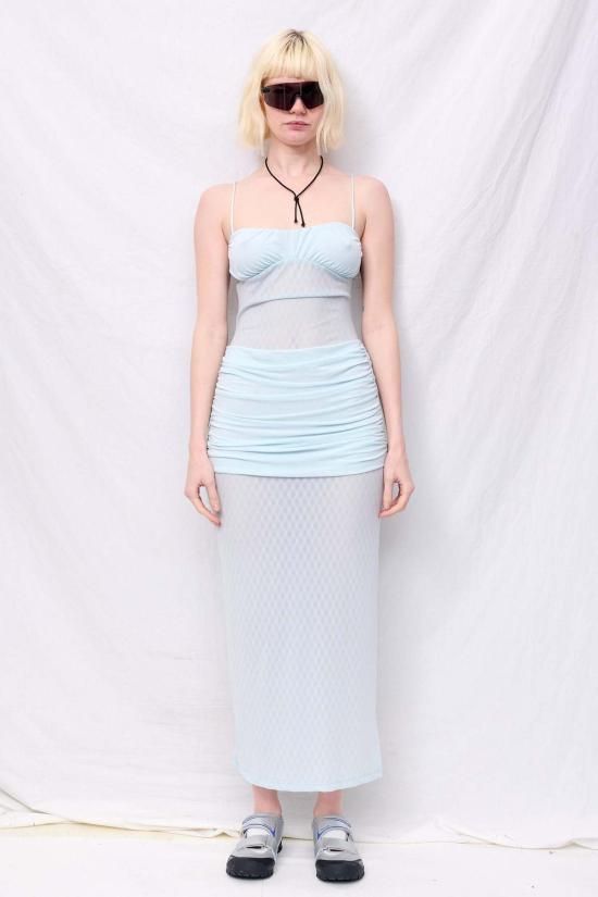  Woodrose Deli 롱 원피스 우드로즈 델리 베이비 블루 타히티 드레스