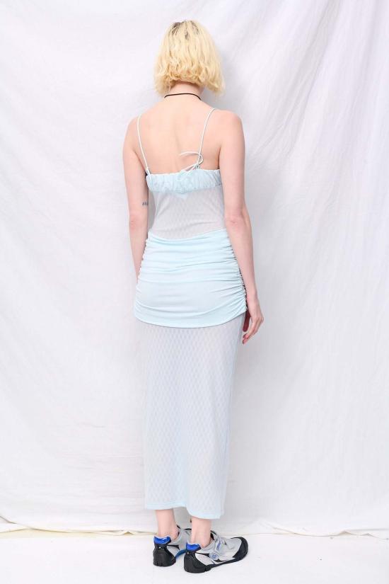  Woodrose Deli 롱 원피스 우드로즈 델리 베이비 블루 타히티 드레스 - WOODROSE DELI