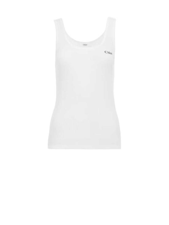  끌로에 민소매 티셔츠 끌로 탱크탑 화이트
