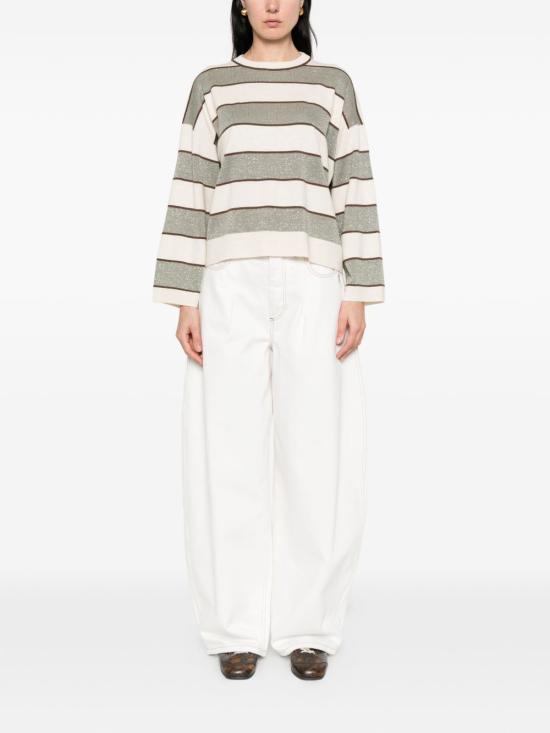 26SS 브루넬로 쿠치넬리 스웨터 M16221600 CQU70 Green - BRUNELLO CUCINELLI