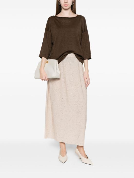 26SS 로베르토 콜리나 스웨터 261FXA39026 08 Brown - ROBERTO COLLINA