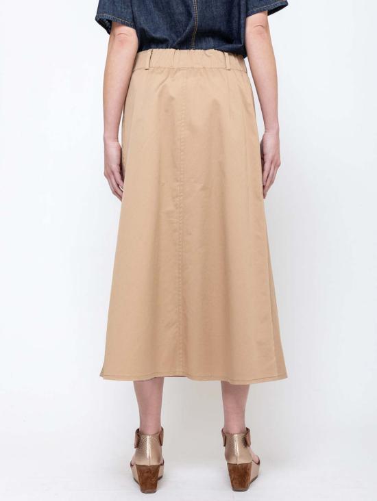  수잔 보머 미디 스커트 Susanne Bommer 엘라스틱 웨이스트 - SUSANNE BOMMER