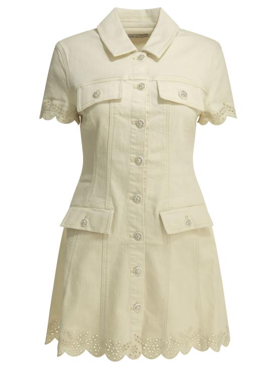 26SS 셀프 포트레이트 원피스 SS26 824S CCREAM White