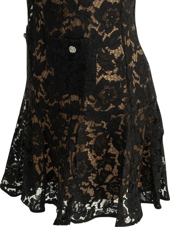 26SS 셀프 포트레이트 원피스 SS26 164SB BBLACK Black - SELF PORTRAIT