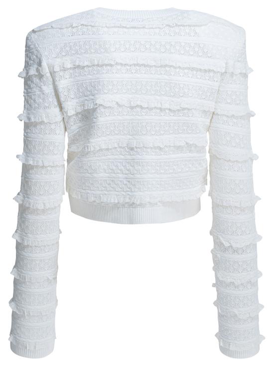 26SS 셀프 포트레이트 스웨터 SS26 063C WWHITE White - SELF PORTRAIT