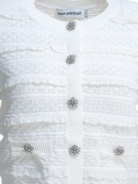 26SS 셀프 포트레이트 스웨터 SS26 063C WWHITE White - SELF PORTRAIT