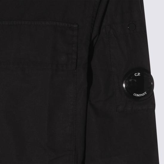 씨피 컴퍼니 탑 C.P. 컴퍼니 면 셔츠 블랙 - C.P. COMPANY