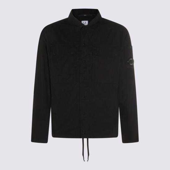  씨피 컴퍼니 탑 C.P. 컴퍼니 면 셔츠 블랙