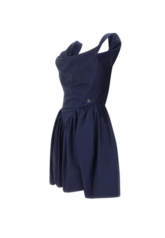 26SS 비비안웨스트우드 미디 원피스 1101039H W009QK410 Blue - VIVIENNE WESTWOOD