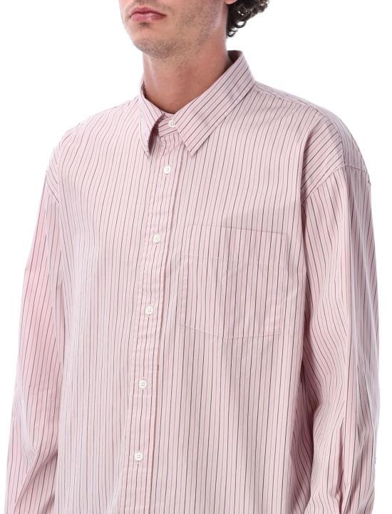  선플라워 탑 해바라기 뉴베이스 셔츠 핑크 스트라이프 - SUNFLOWER