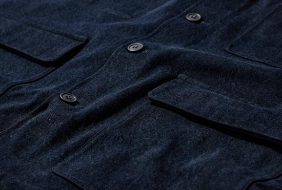 26SS 맨틀 자켓 제복 재킷 - 블루 스미 오가닉 데님 R20J2 - MAN-TLE