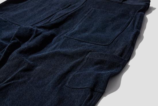 26SS 맨틀 스트레이트 팬츠 제복 팬츠 - 블루 스미 오가닉 데님 R20J6 - MAN-TLE