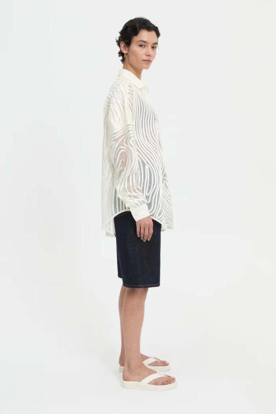  블랑카 탑 메카 셔츠 크림 - BLANCA