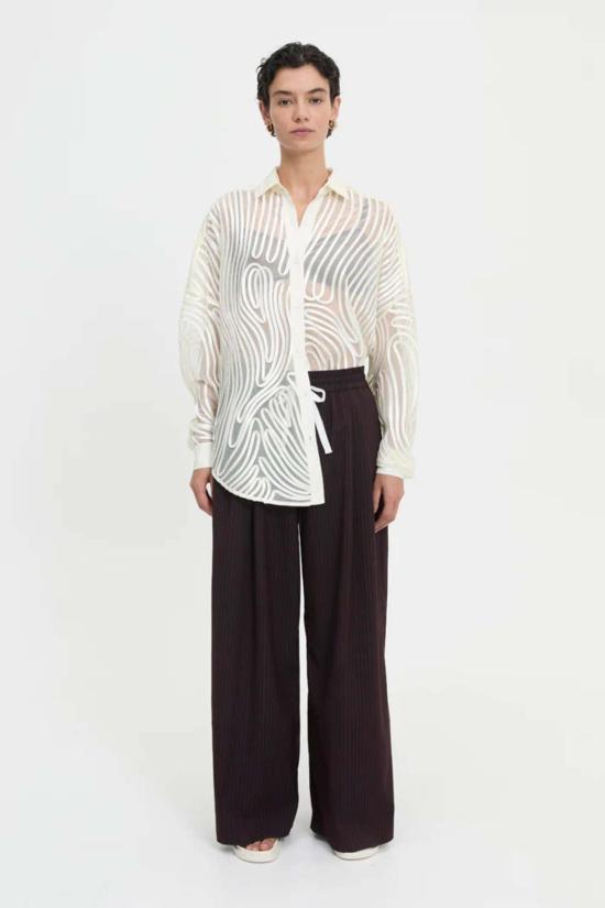  블랑카 탑 메카 셔츠 크림 - BLANCA