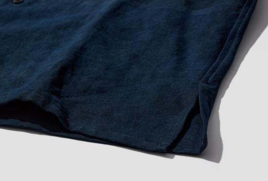 26SS 맨틀 긴팔 셔츠 쇼핑하기 - 스미 인디고 헴프 원단 R20S5 - MAN-TLE