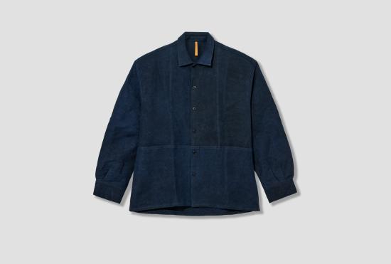 26SS 맨틀 긴팔 셔츠 쇼핑하기 - 스미 인디고 헴프 원단 R20S5