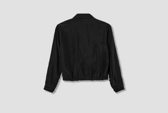 26SS 르메르 자켓 짧은 블라우스 - 린넨 비스코스 OW1231 LF1022 블랙 - LEMAIRE