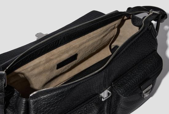 26SS 르메르 숄더백 소프트 기어 백 - 버블 램스킨 가죽 BG0222 LL0191 블랙 - LEMAIRE