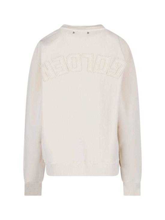 골든구스 스웨터 골든 구스 크루넥 스웨트셔츠 화이트 - GOLDEN GOOSE