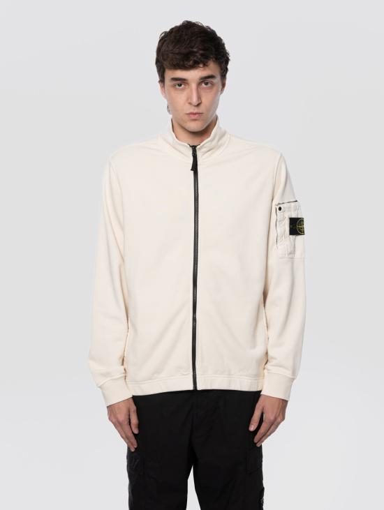 26SS 스톤 아일랜드 코튼 플리스 레귤러 핏 시즈널 포켓 트랙 자켓 L1S15 6100018 S0410v0093