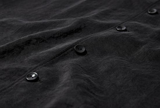 26SS 르메르 긴팔 셔츠 브이넥  - 드라이 실크 SH1235 LF1308 블랙 - LEMAIRE