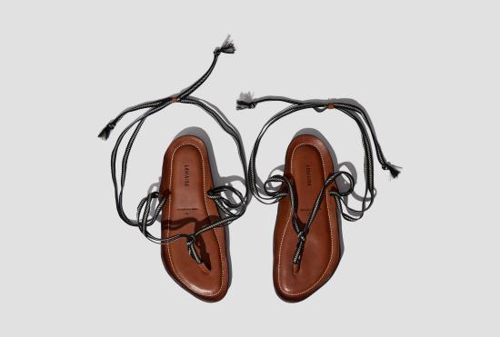 26SS 르메르 샌들 비브람  - 우븐 레이스 FO0267 CO0034 블랙 - LEMAIRE