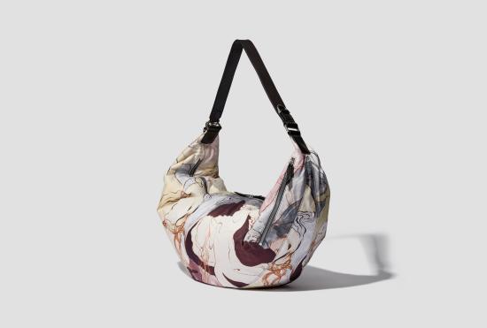 26SS 르메르 숄더백 XL 화살통 클립 - 프린트 캔버스 코튼 BG0202 LF1599 멀티 - LEMAIRE