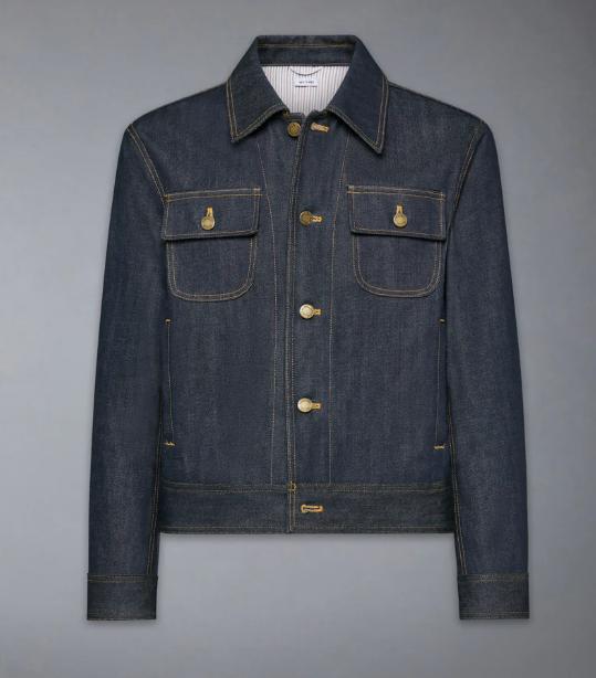 26FW 톰브라운 셀비지 데님 백스트랩 유틸리티 재킷 MJO256S F1101 415 DENIM DOM - THOM BROWNE