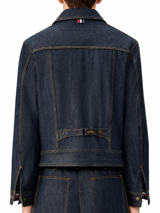 26FW 톰브라운 셀비지 데님 백스트랩 유틸리티 재킷 MJO256S F1101 415 DENIM DOM - THOM BROWNE