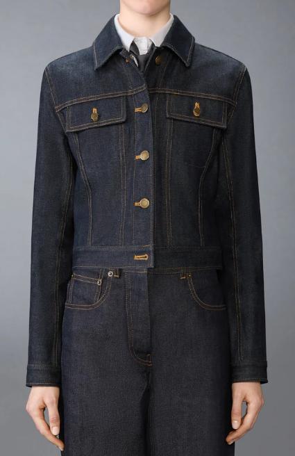 26SS 톰브라운 셀비지 데님 슈렁큰 재킷 FBC948U F1101 415 DENIM DOM - THOM BROWNE