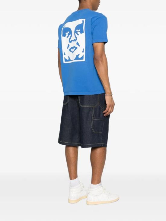 26SS 오베이 반팔 티셔츠 167924099 EID PIGMENT ELECTRIC INDIGO - OBEY