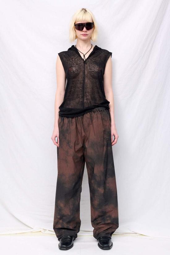  가브리엘라 콜 가먼츠 스트레이트 팬츠 287번 브라운/블랙 포플린 플랩 포켓 팬츠 - GABRIELA COLL GARMENTS