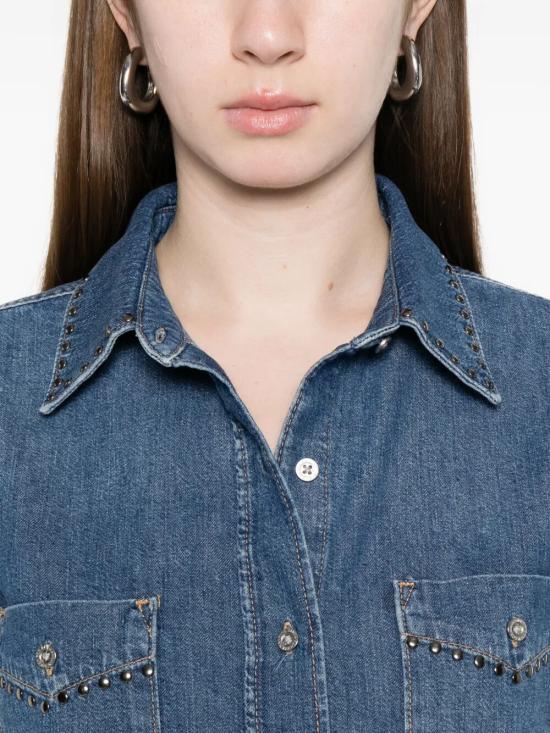 26SS 세븐포올맨카인드 셔츠 7U84TC21 21C MID BLUE - 7 FOR ALL MANKIND