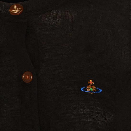  비비안웨스트우드 스웨터 비비안 웨스트우드 블랙 코튼 니트 - VIVIENNE WESTWOOD