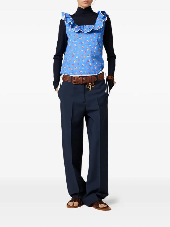 26SS 미우미우 스트레이트 팬츠 MP1990 12I1F0124 Blue - MIU MIU