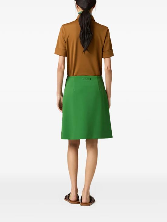 26SS 미우미우 테크니컬 저지 스커트 MG2679 14OAF0089 Green - MIU MIU