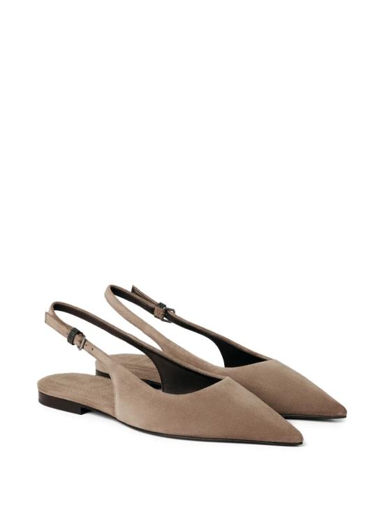 26SS 브루넬로 쿠치넬리 플랫 슈즈 MZSFC3178C8849 Beige - BRUNELLO CUCINELLI