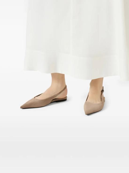 26SS 브루넬로 쿠치넬리 플랫 슈즈 MZSFC3178C8849 Beige - BRUNELLO CUCINELLI