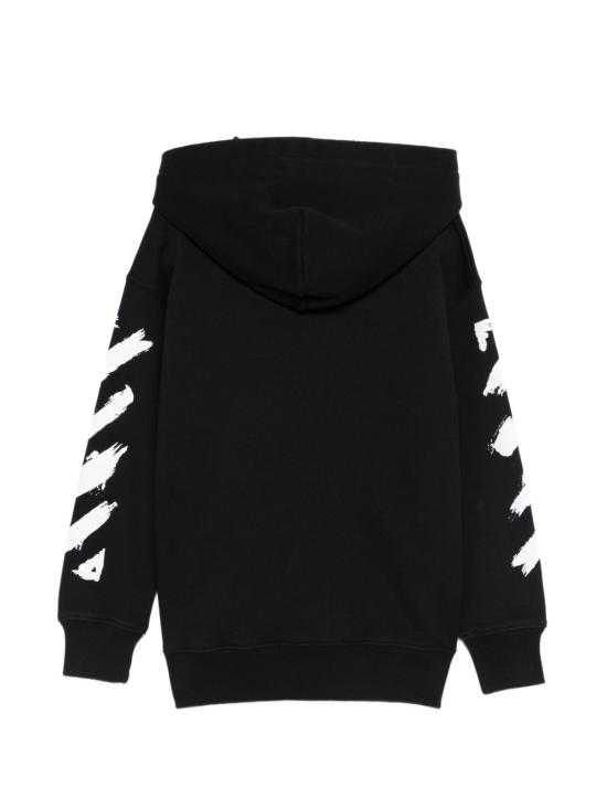 26SS [키즈] 오프화이트 니트/스웻셔츠 44BBB001S26F005001 BLACK Black - OFF WHITE