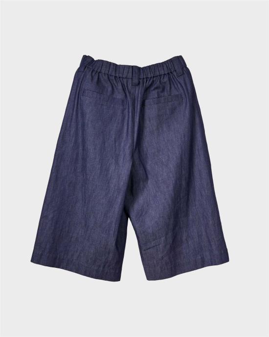  사야카 다비스 뉴욕 크롭 팬츠 사야카 데이비스 뉴욕 와이드 카프리스 인디고 - SAYAKA DAVIS NEW YORK