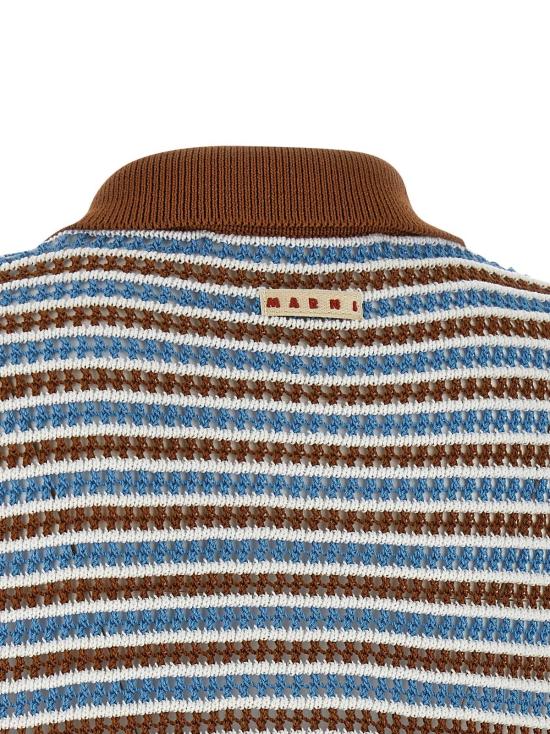  마르니 가디건 스트라이프 크로셰  멀티컬러 - MARNI