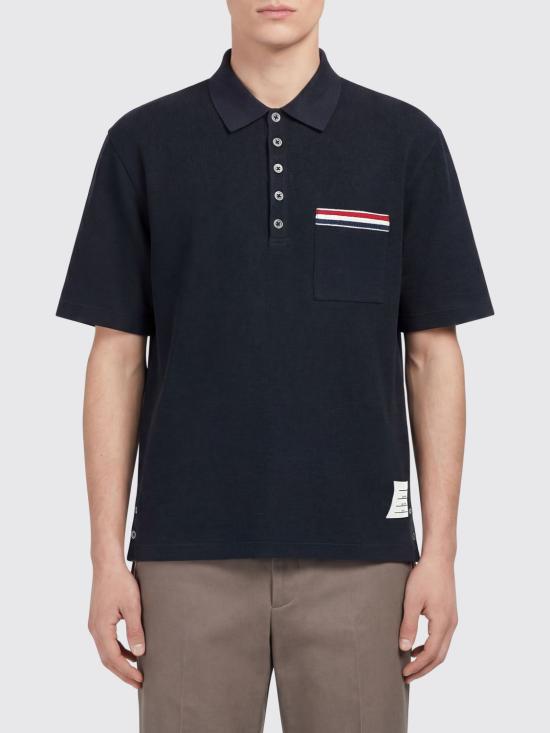 26SS 톰브라운 폴로 티셔츠 MJP244E J0251 415 NAVY DOM