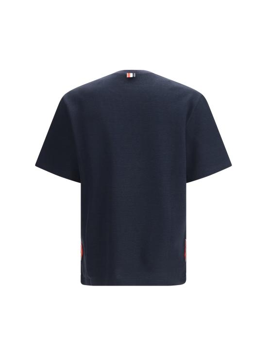 26SS 톰브라운 반팔 티셔츠 MJS298E J0251 415 NAVY DOM - THOM BROWNE