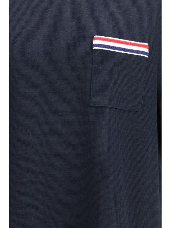 26SS 톰브라운 반팔 티셔츠 MJS298E J0251 415 NAVY DOM - THOM BROWNE