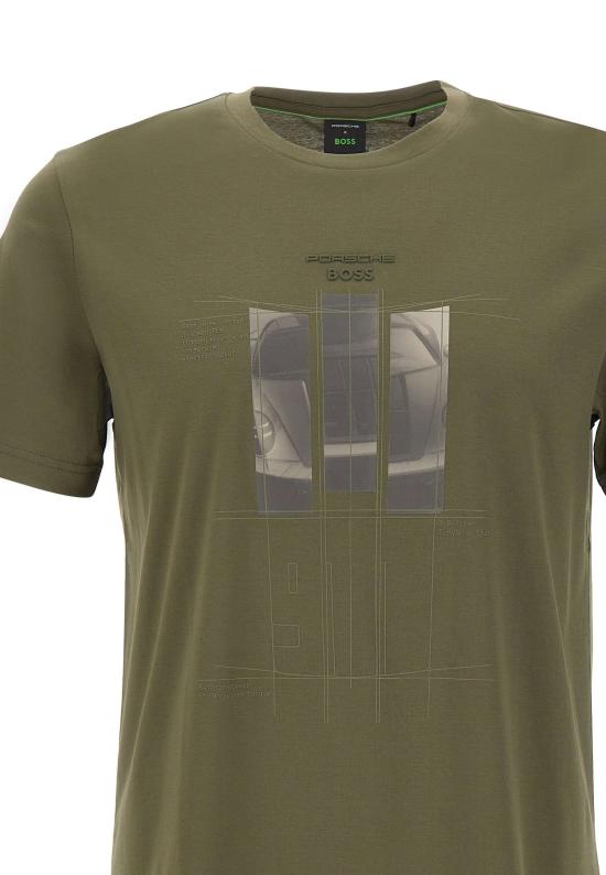 26SS 보스 반팔 티셔츠 50559811 347 Green - BOSS