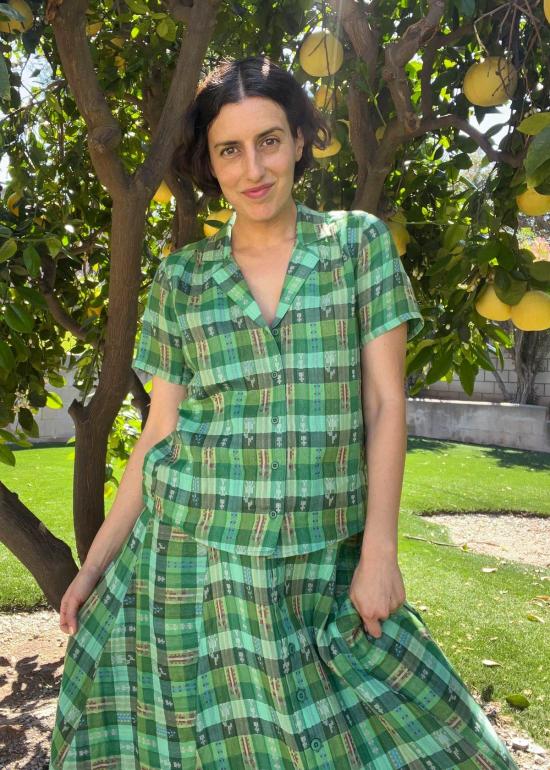  에이스 앤 지그 블라우스 에이스 & 지그 타시 탑 가든