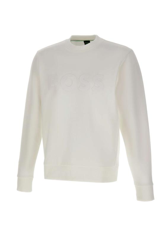26SS 보스 긴팔 티셔츠 50555516 100 WHITE